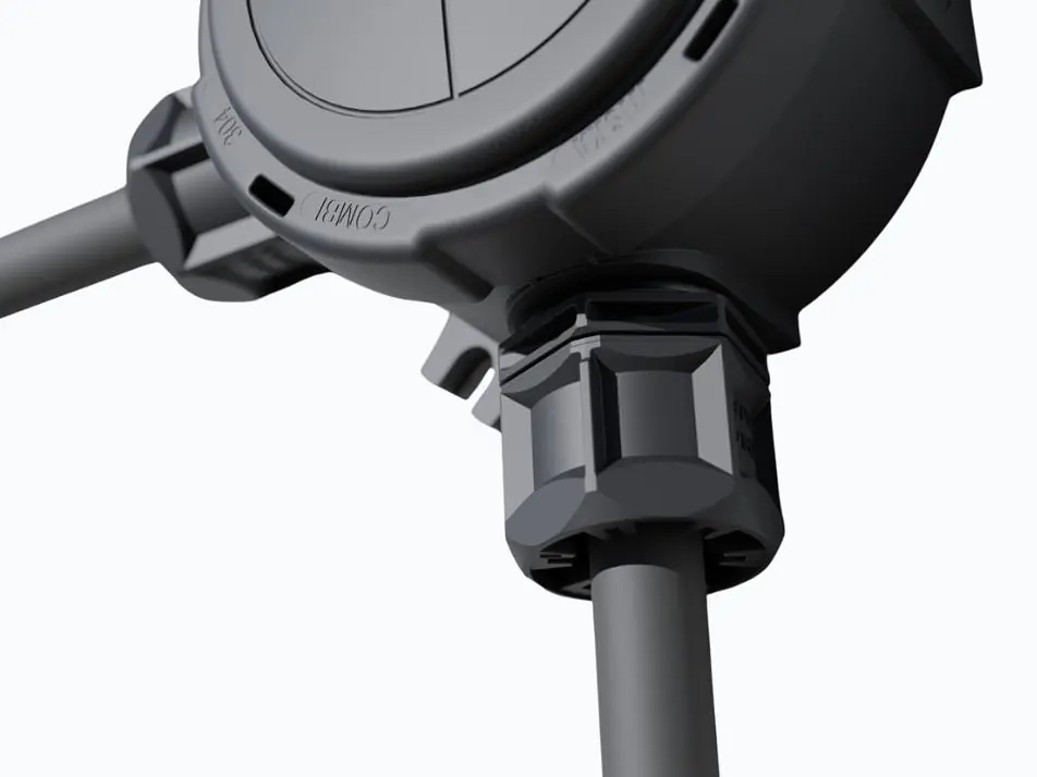 Weltneuheit: WISKA TriShot® Kabelverschraubung