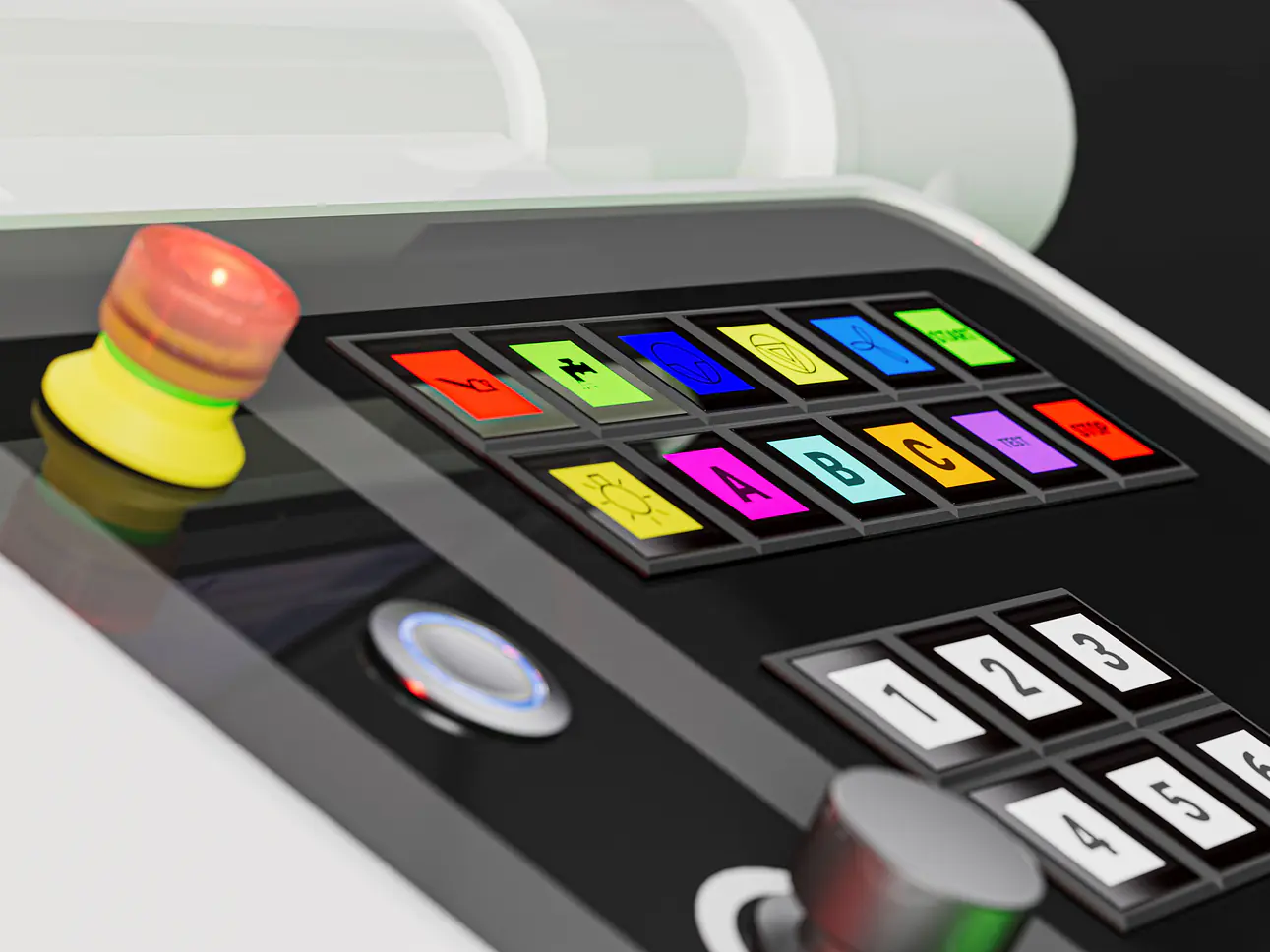 Flexible Drucktaste durch integriertes Display
