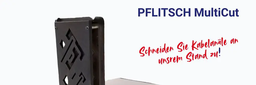 Kabelkanäle zuschneiden mit MultiCut Schneidmaschine von PFLITSCH